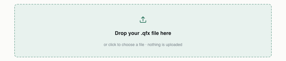 Step 1 of the QFX to QIF converter: be sure qif is really what you need